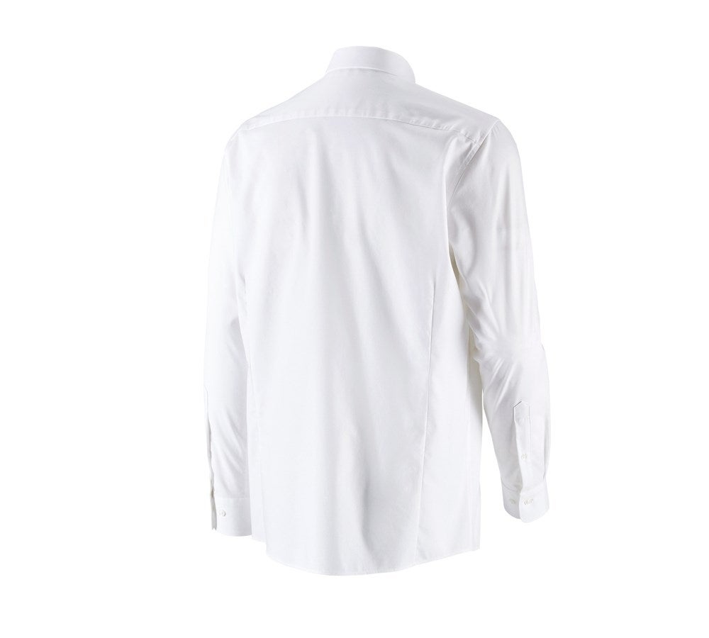 Secondary image e.s. Business shirt cotton stretch, comfort fit white