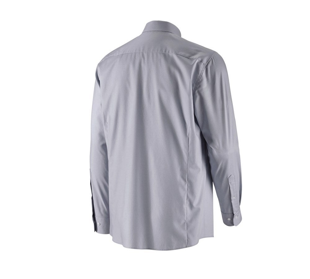 Secondary image e.s. Business shirt cotton stretch, comfort fit mistygrey
