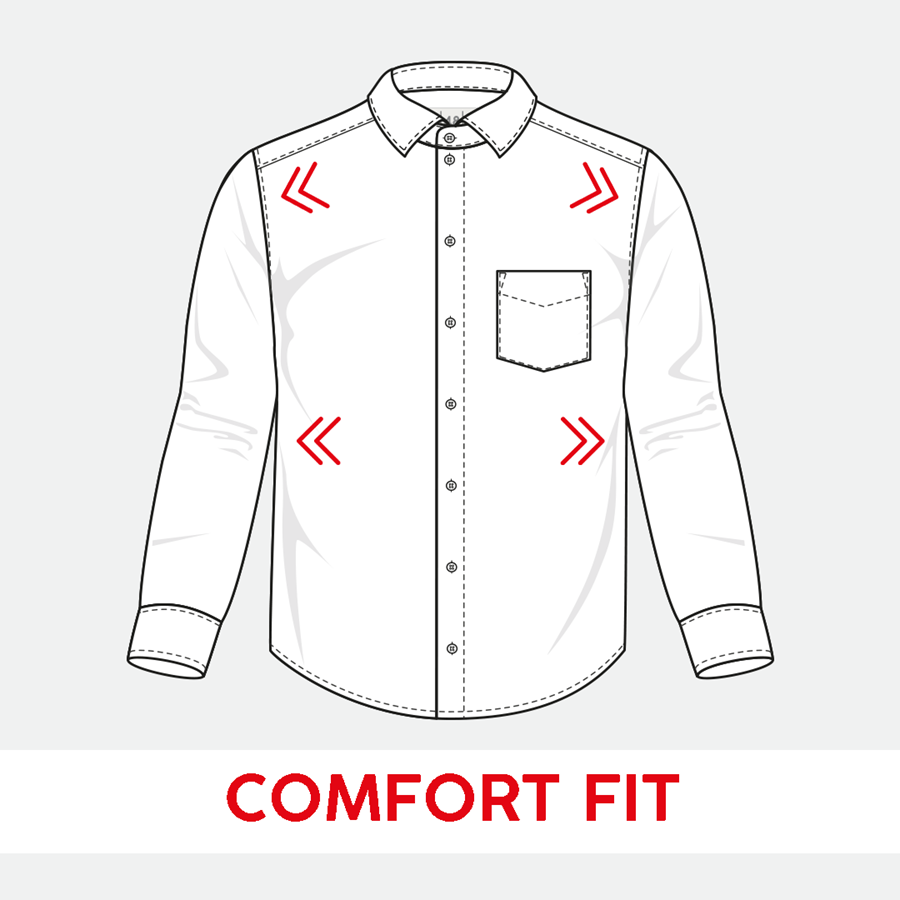 Detailed image e.s. Business shirt cotton stretch, comfort fit black