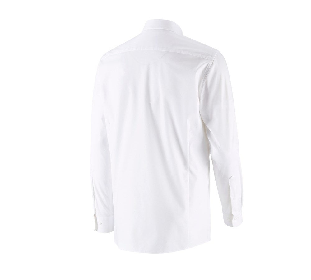 Secondary image e.s. Business shirt cotton stretch, regular fit white