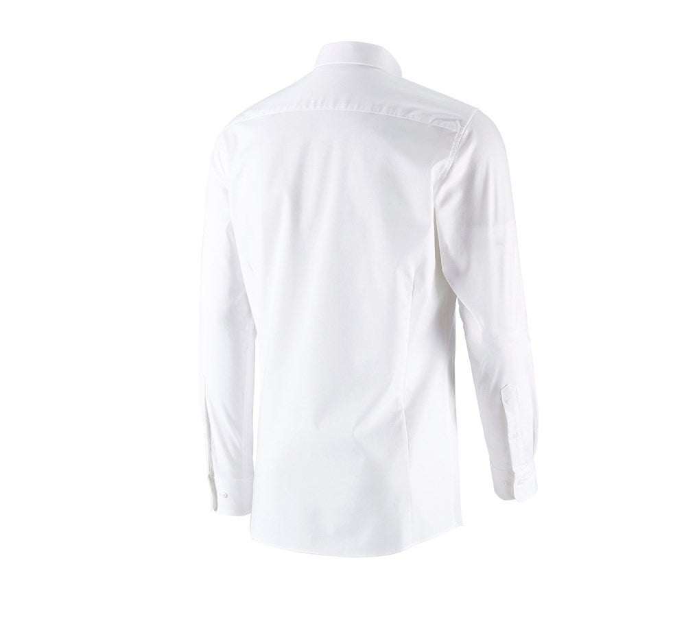 Secondary image e.s. Business shirt cotton stretch, slim fit white