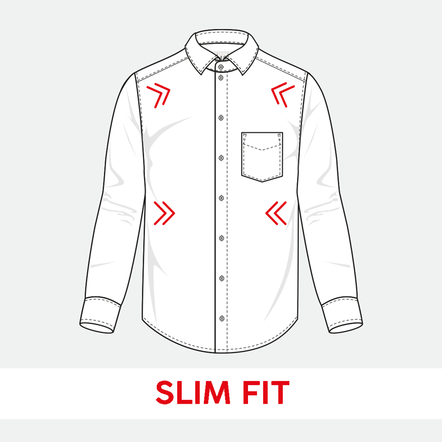 Detailed image e.s. Business shirt cotton stretch, slim fit black