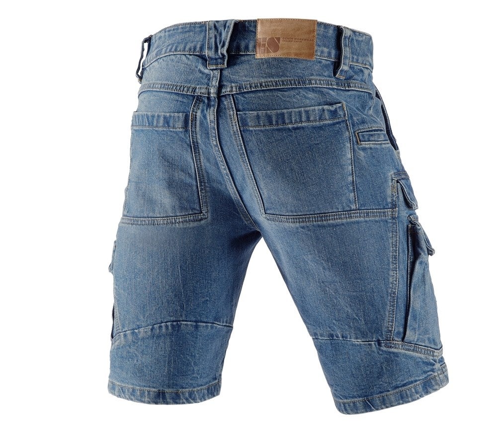 Secondary image e.s. Cargo worker shorts POWERdenim stonewashed