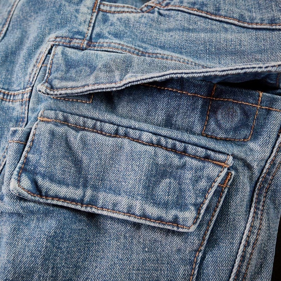 Detailed image e.s. Cargo worker shorts POWERdenim stonewashed