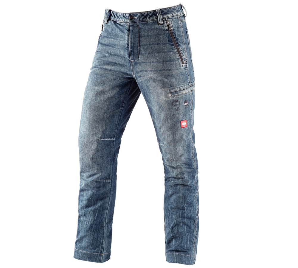 Primary image e.s. Forestry cut-protection jeans stonewashed