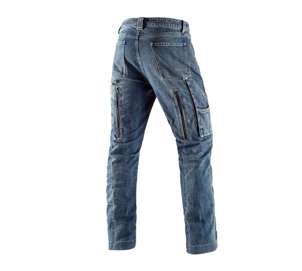 Secondary image e.s. Forestry cut-protection jeans stonewashed