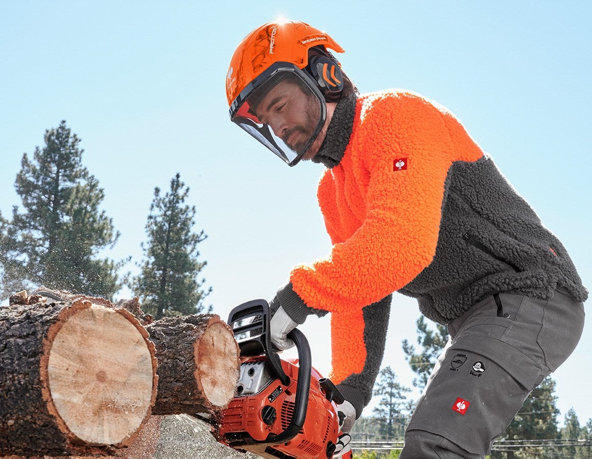 Additional image 2 e.s. Forestry helmet Protos® high-vis orange woodprint