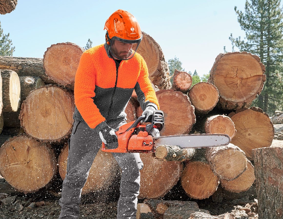 Additional image 3 e.s. Forestry helmet Protos® high-vis orange woodprint