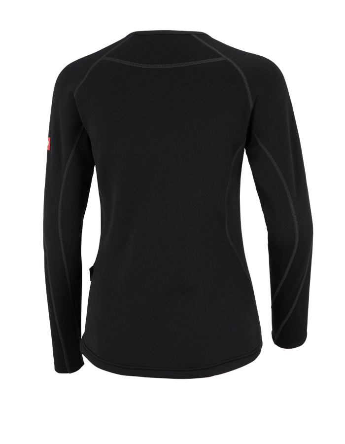Secondary image e.s.funct-longsleeve thermo stretch-x-warm,ladies' black