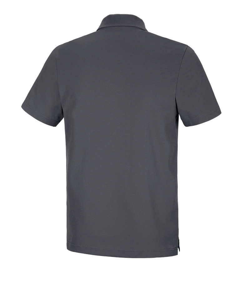 Secondary image e.s. Functional polo shirt poly cotton anthracite
