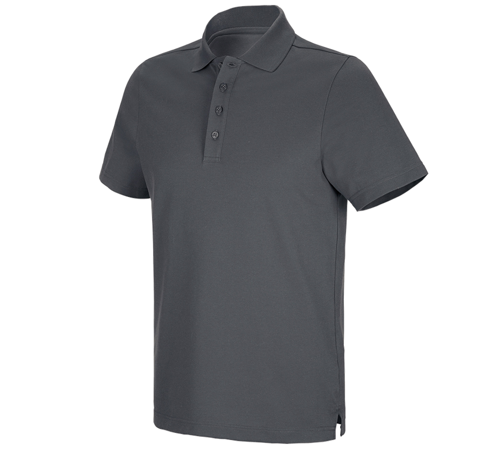 Primary image e.s. Functional polo shirt poly cotton anthracite