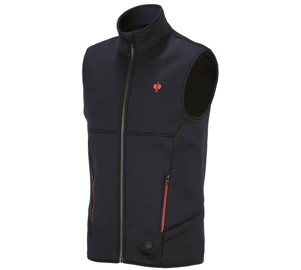 Primary image e.s. Heated bodywarmer climafoam black melange