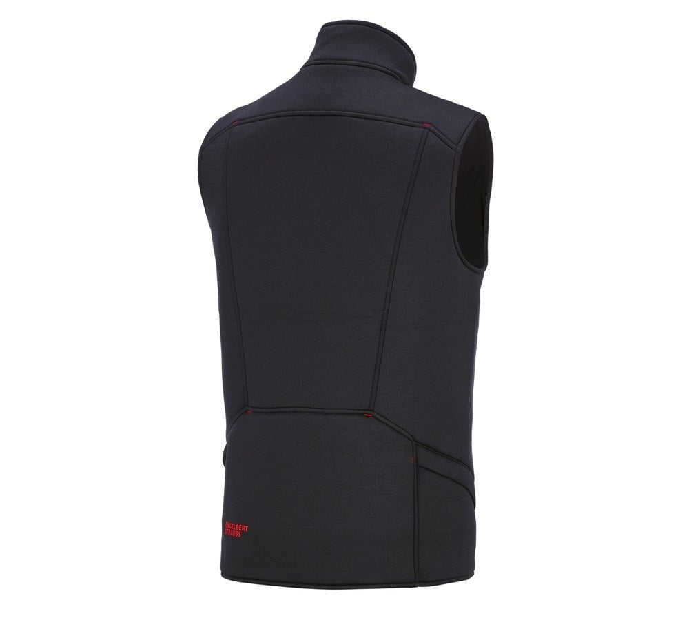 Secondary image e.s. Heated bodywarmer climafoam black melange