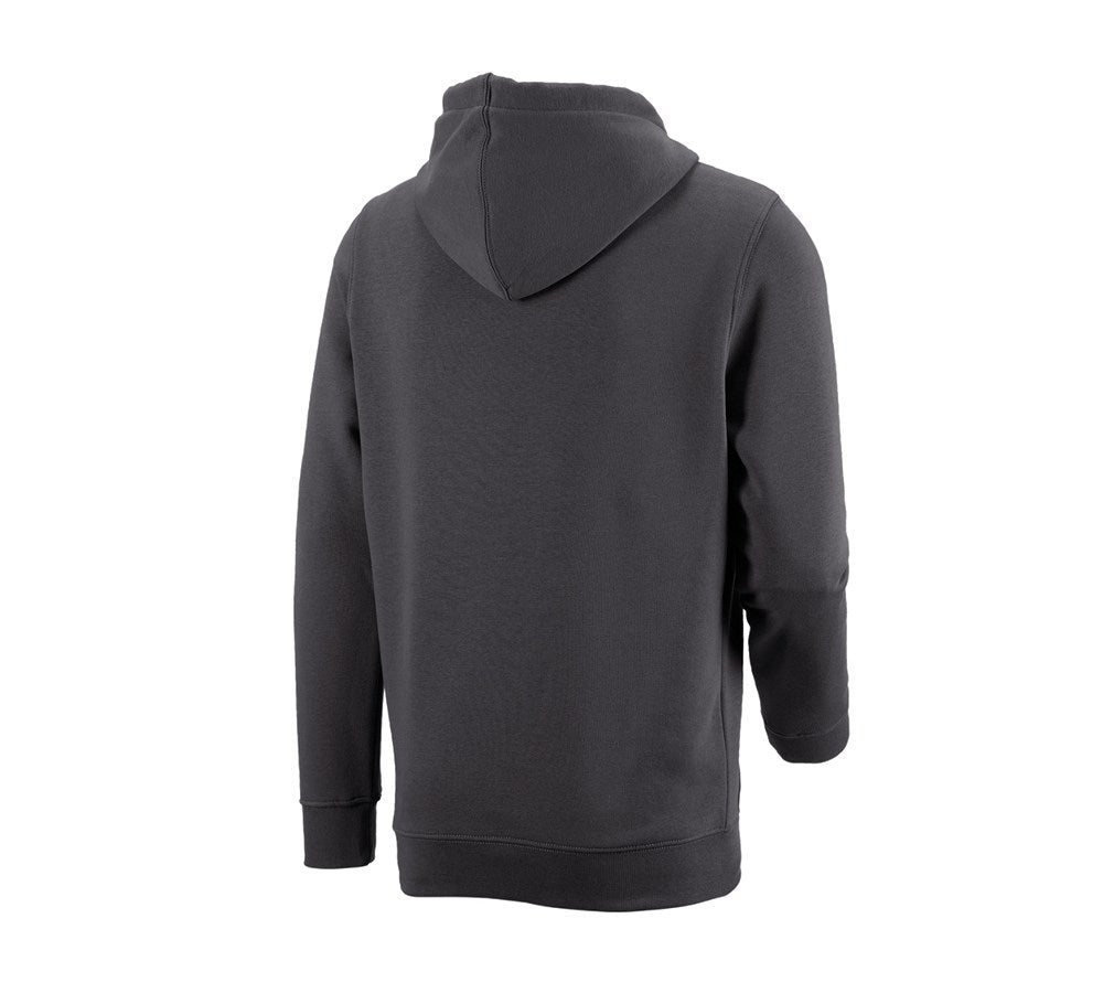 Secondary image e.s. Hoody sweatshirt poly cotton anthracite