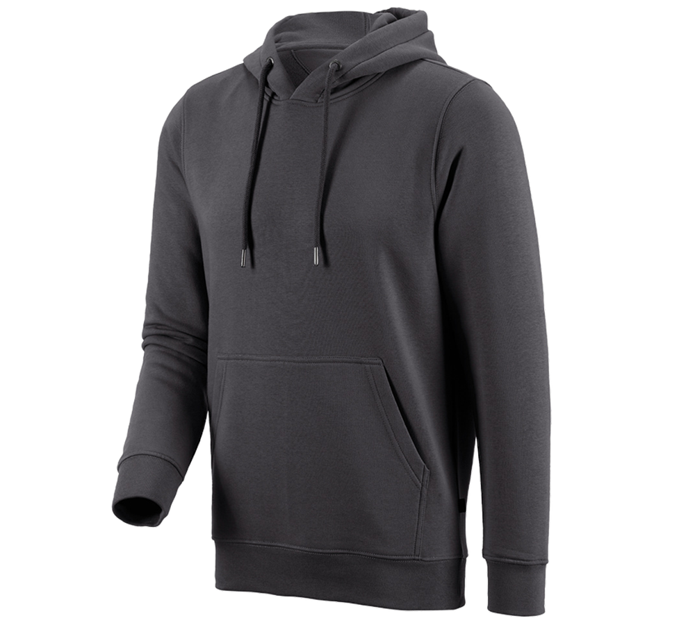 Primary image e.s. Hoody sweatshirt poly cotton anthracite