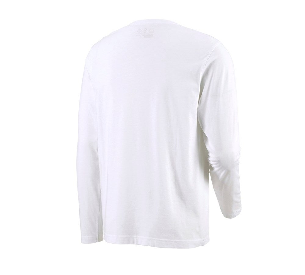 Secondary image e.s. Long sleeve cotton white