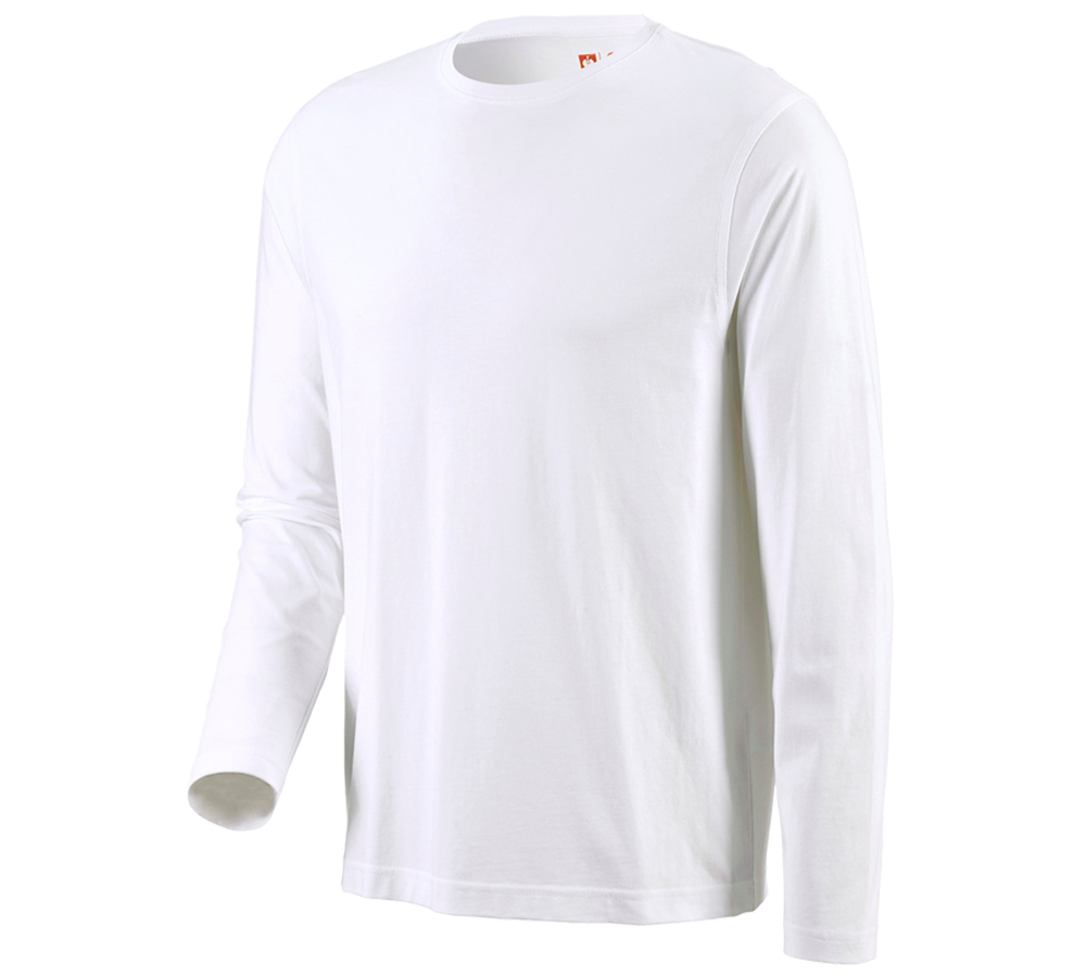 Primary image e.s. Long sleeve cotton white