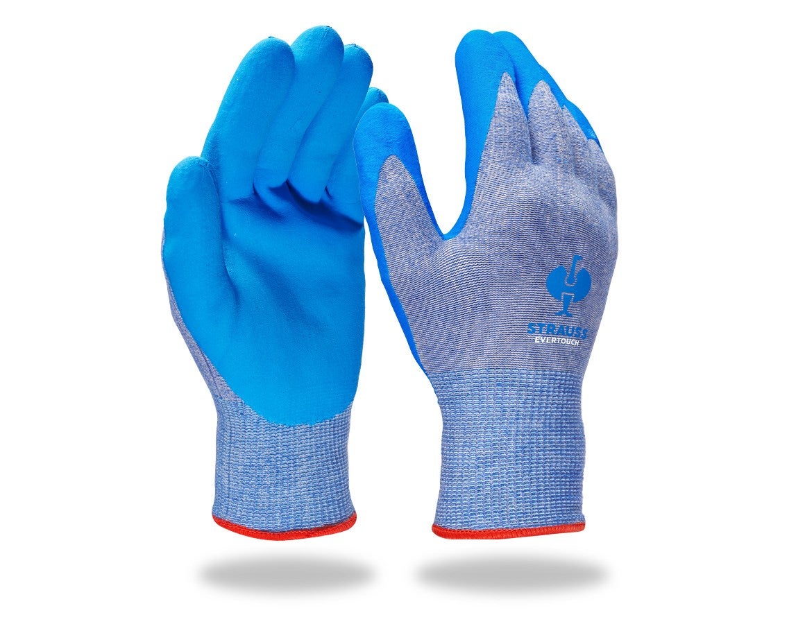 Primary image e.s. Nitrile foam gloves evertouch allseasons blue/lightblue-melange