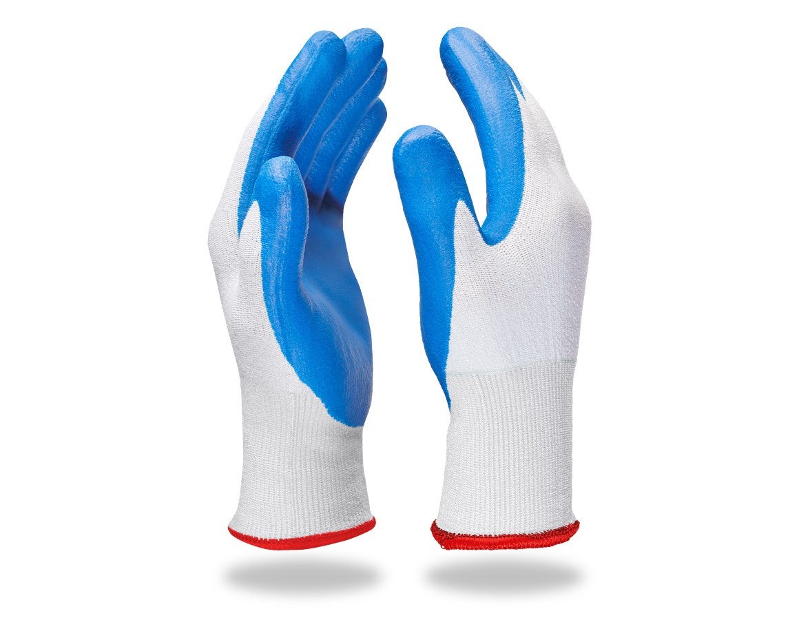 Primary image e.s. Nitrile gloves evertouch cut blue/lightblue-melange