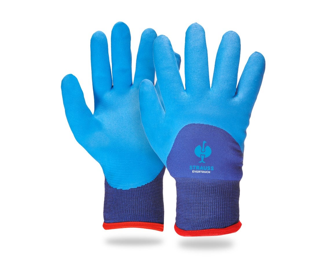 Primary image e.s. Nitrile foam gloves evertouch winter blue/navy-melange
