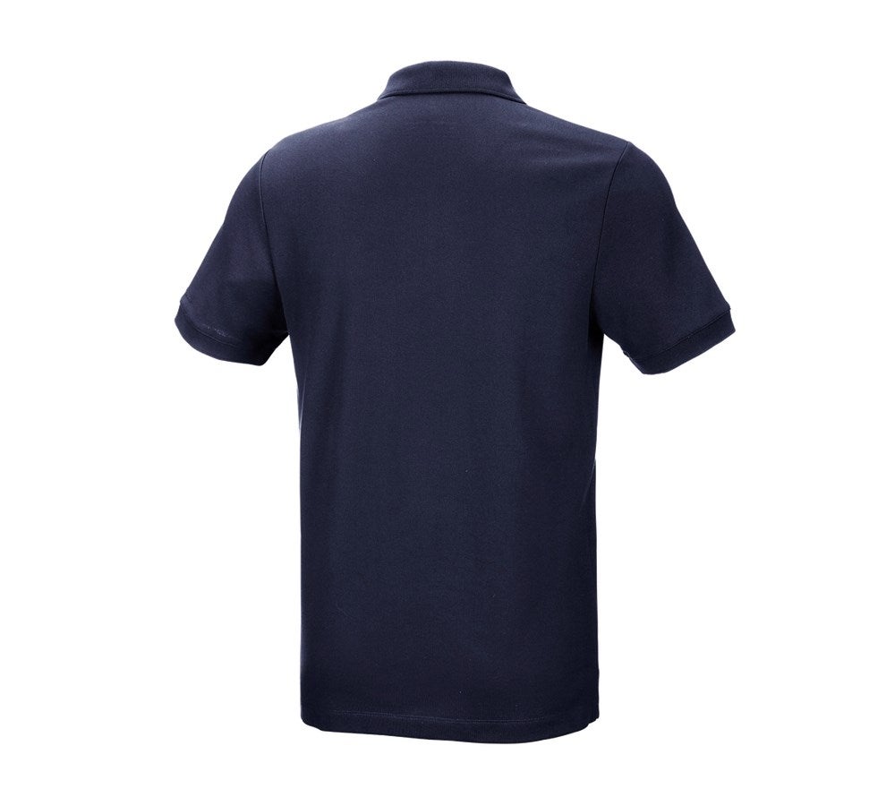 Secondary image e.s. Pique-Polo cotton stretch navy