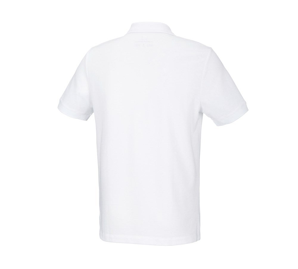 Secondary image e.s. Pique-Polo cotton stretch white