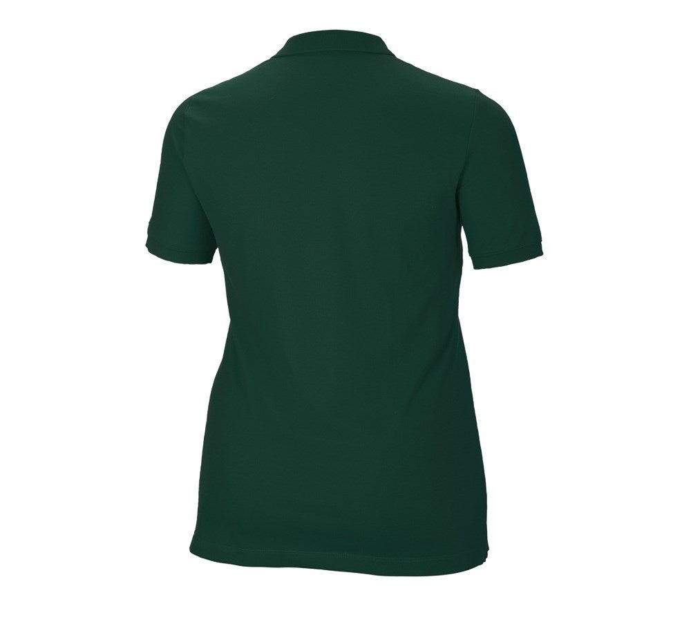 Secondary image e.s. Pique-Polo cotton stretch, ladies', plus fit green