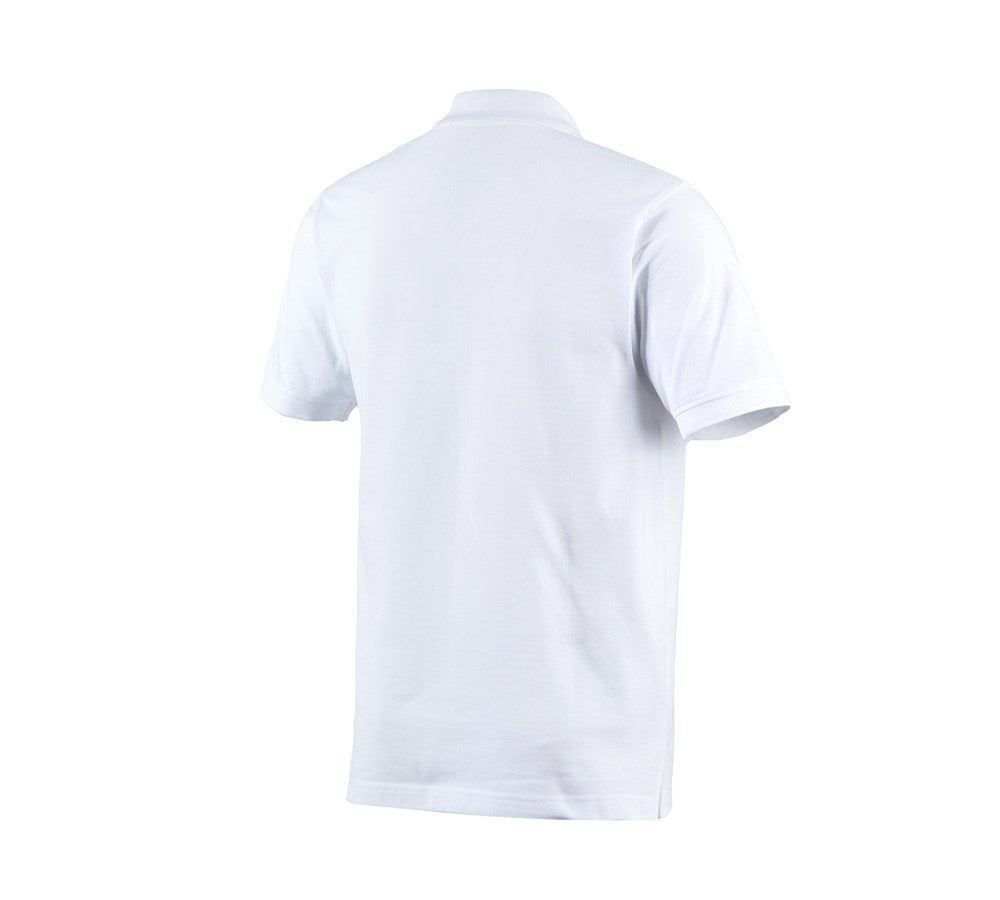 Secondary image e.s. Polo shirt cotton white