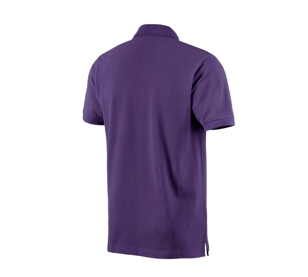 Secondary image e.s. Polo shirt cotton purple