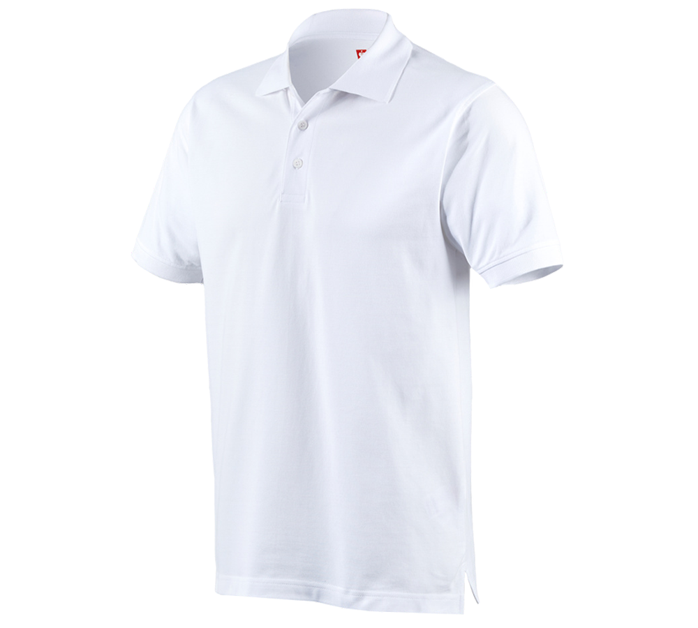 Primary image e.s. Polo shirt cotton white