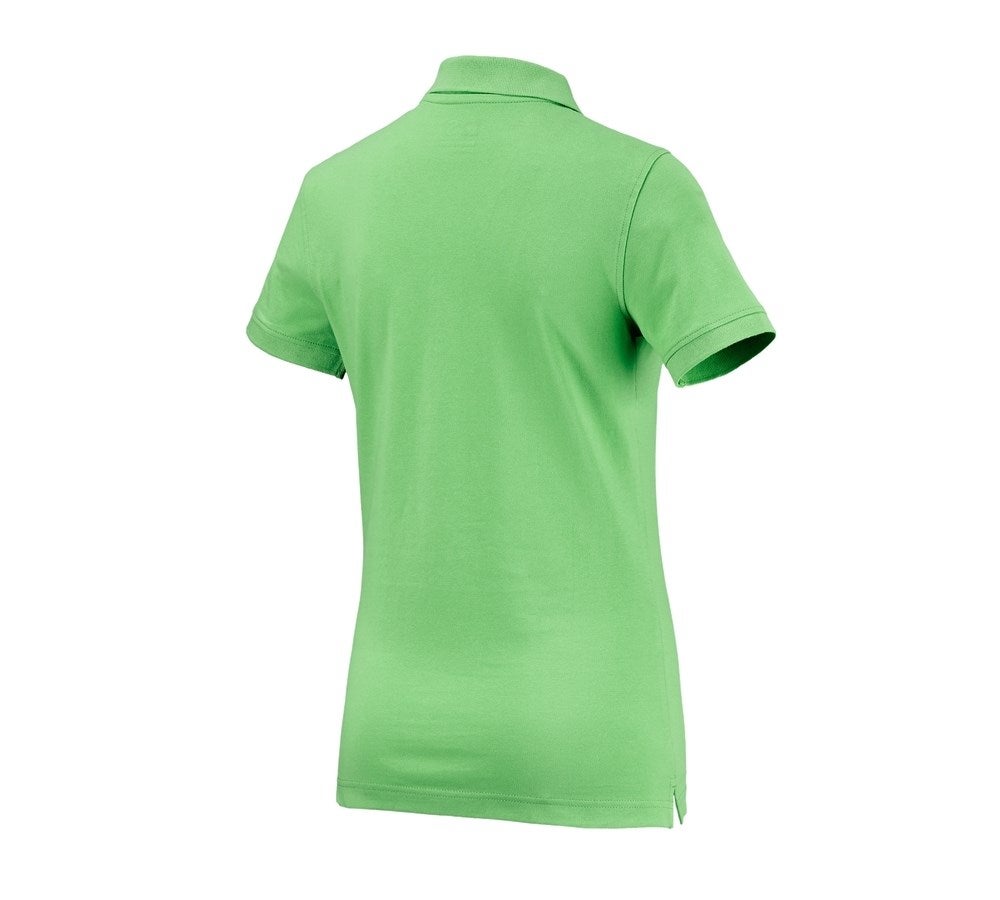 Secondary image e.s. Polo shirt cotton, ladies' apple green