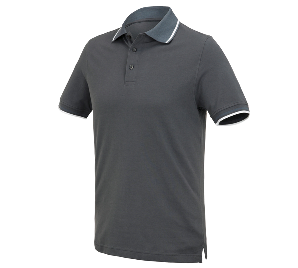 Primary image e.s. Polo shirt cotton Deluxe Colour anthracite/cement