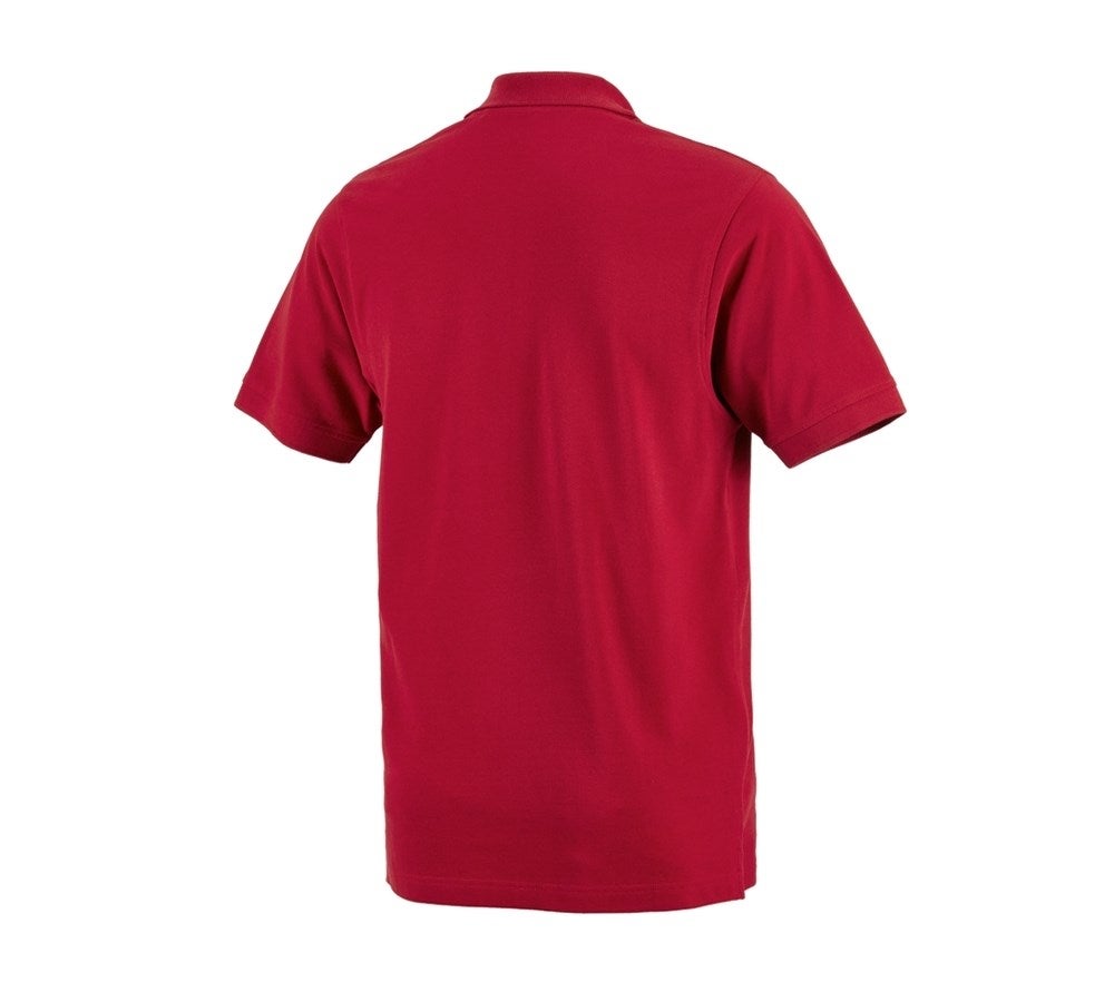 Secondary image e.s. Polo shirt cotton Pocket red