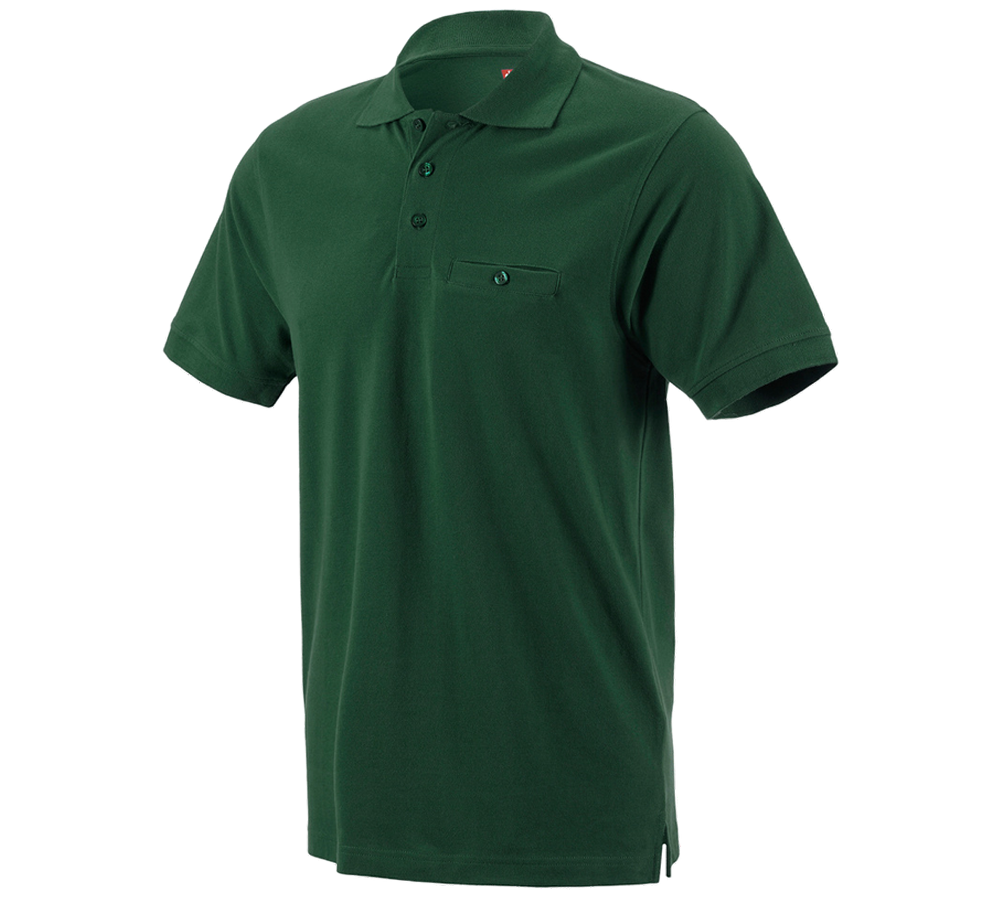 Primary image e.s. Polo shirt cotton Pocket green