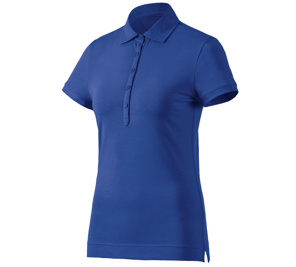 Primary image e.s. Polo shirt cotton stretch, ladies' royal