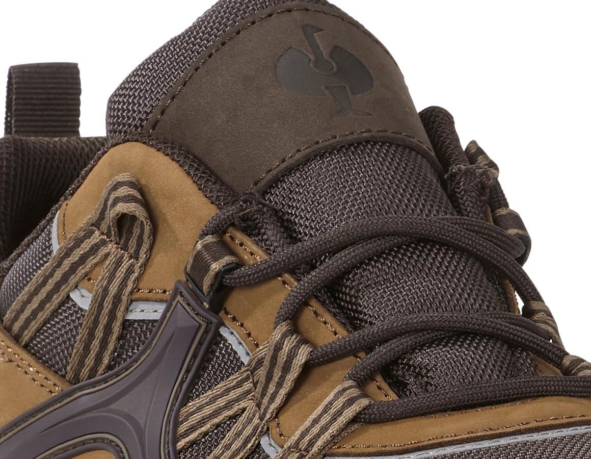 Detailed image e.s. S1 Safety shoes Pallas low hazelnut/chestnut