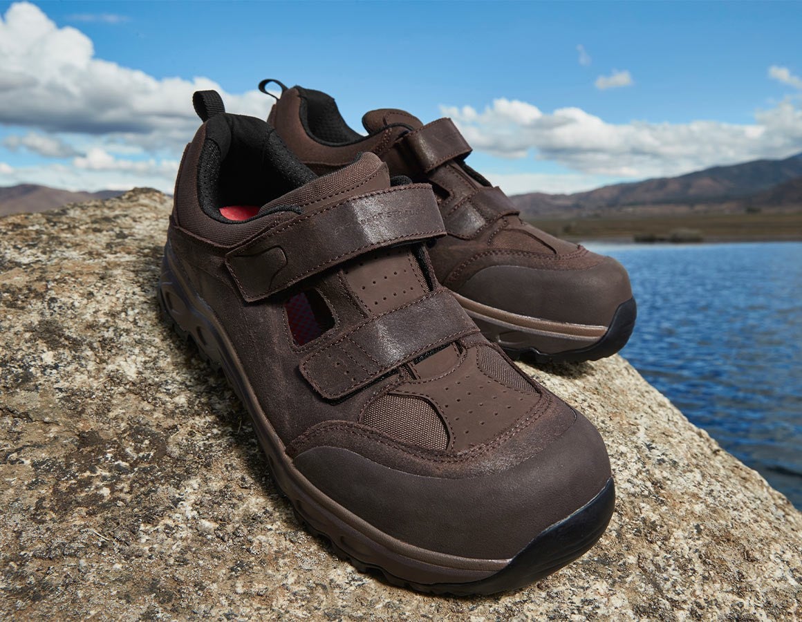Main action image e.s. S1 Safety sandals Siom-x12 chestnut