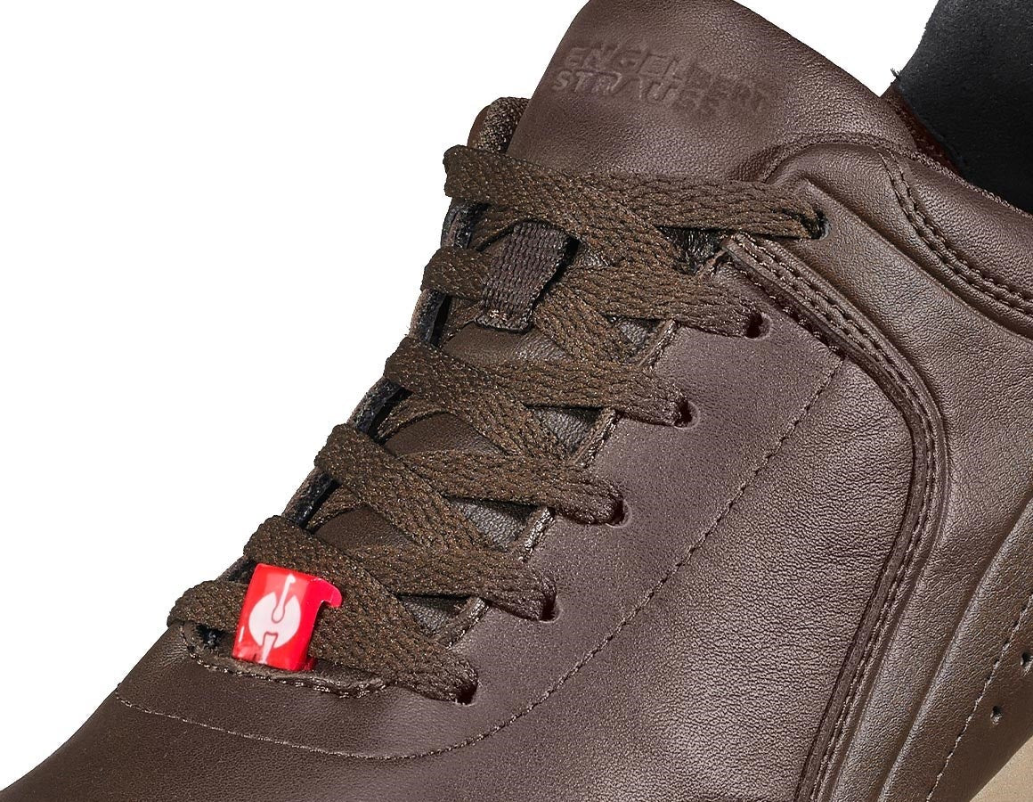 Detailed image e.s. S2 Safety shoes Leda chestnut