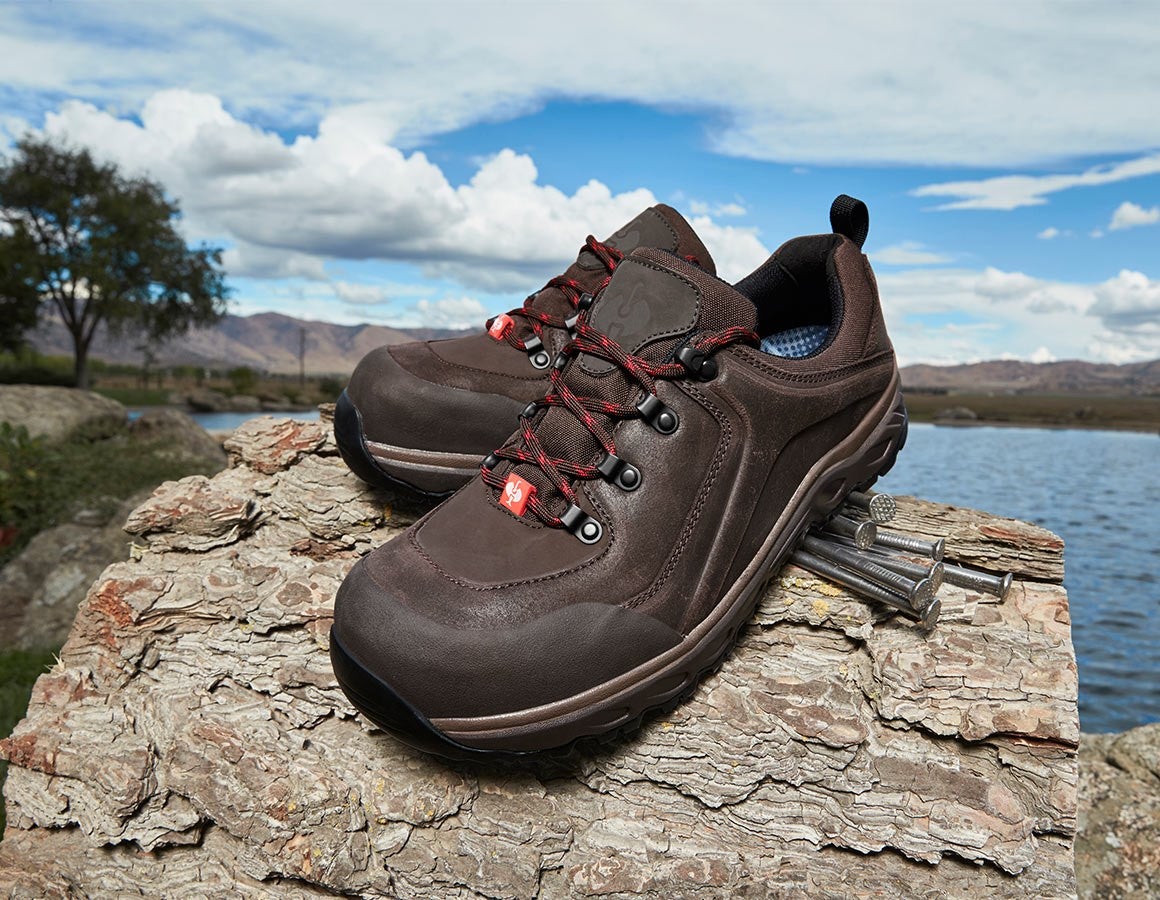Main action image e.s. S3 Safety shoes Siom-x12 low chestnut