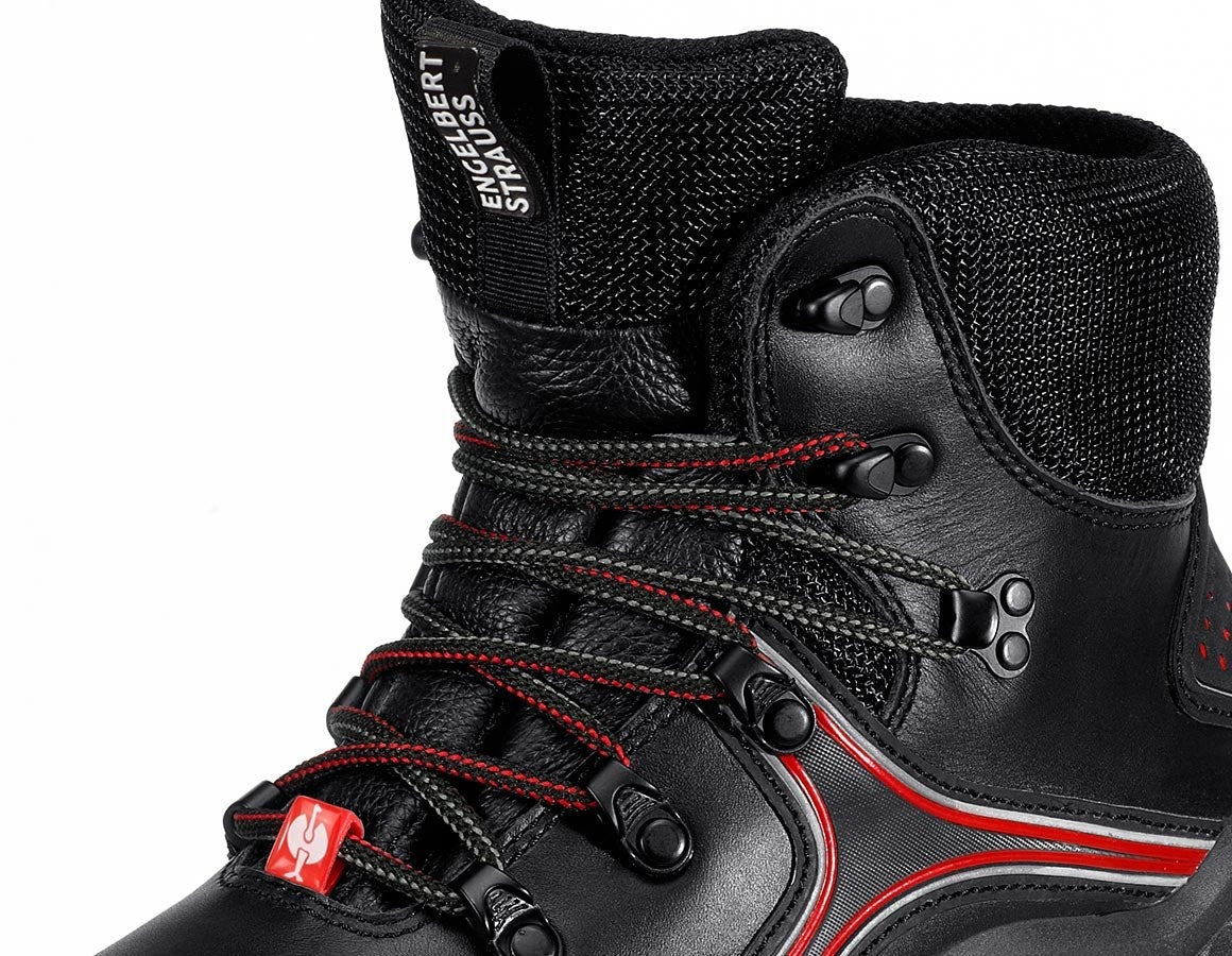 Detailed image e.s. S3 Safety shoes Avior black/red