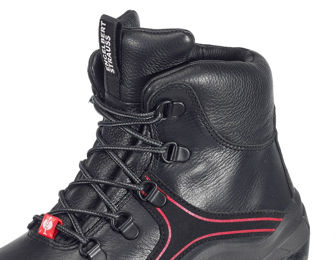 Detailed image e.s. S3 Safety boots Matar black/red
