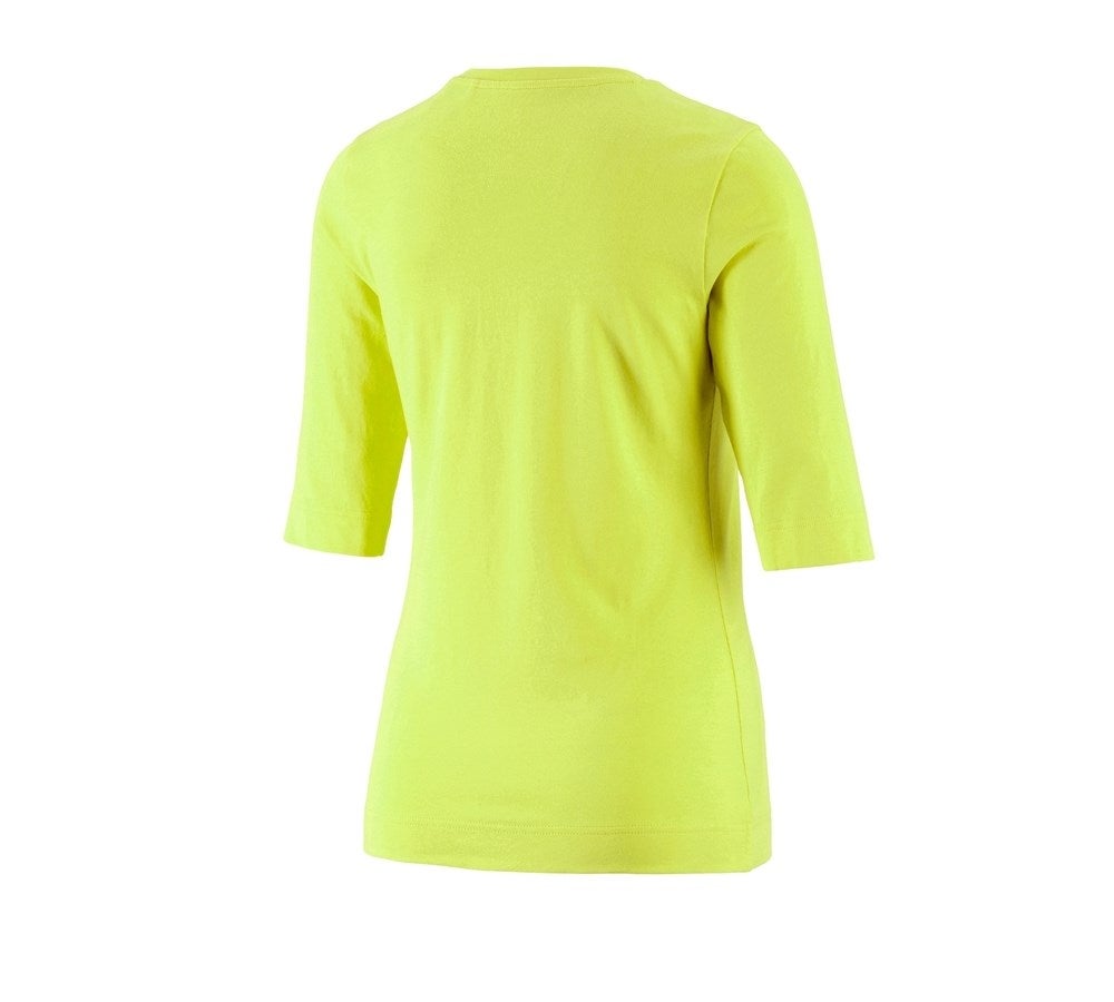 Secondary image e.s. Shirt 3/4 sleeve cotton stretch, ladies' maygreen