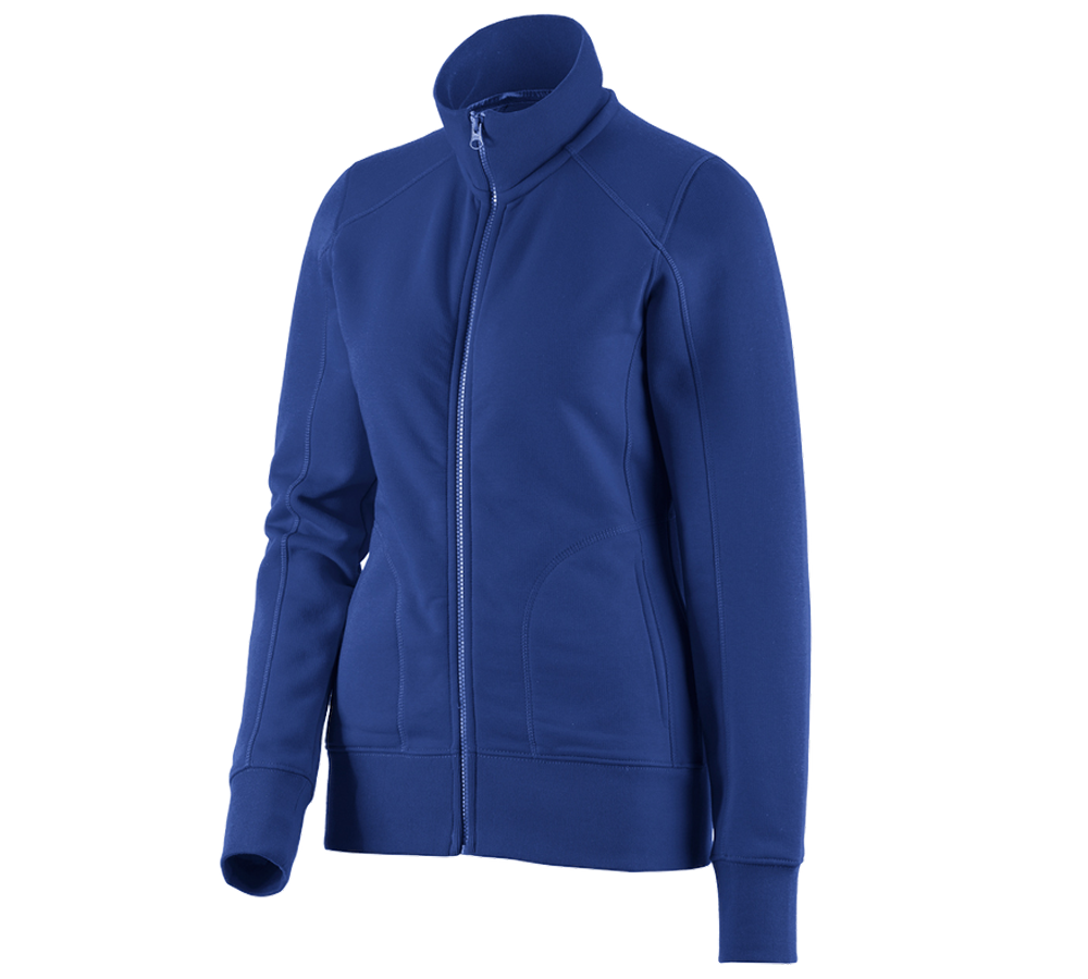 Primary image e.s. Sweat jacket poly cotton, ladies' royal