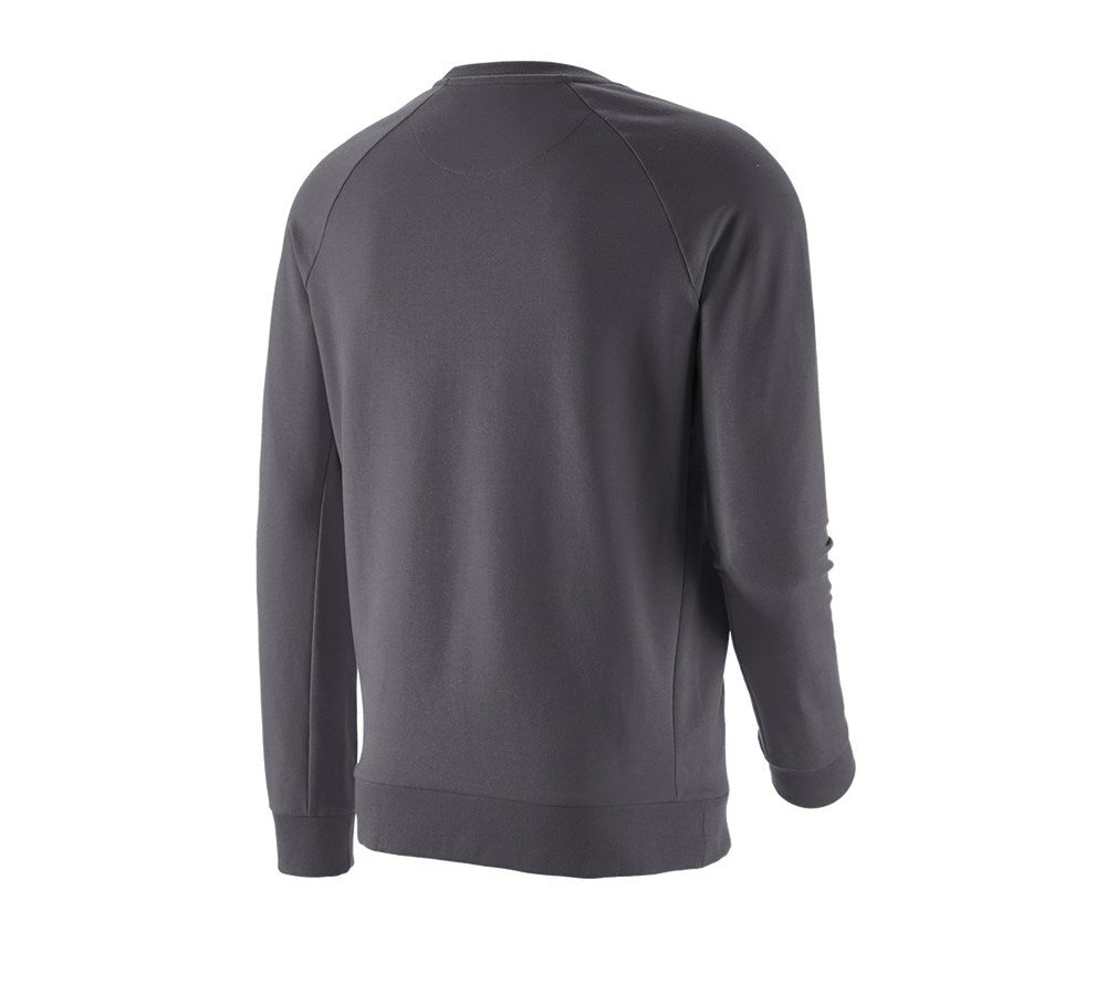 Secondary image e.s. Sweatshirt cotton stretch anthracite