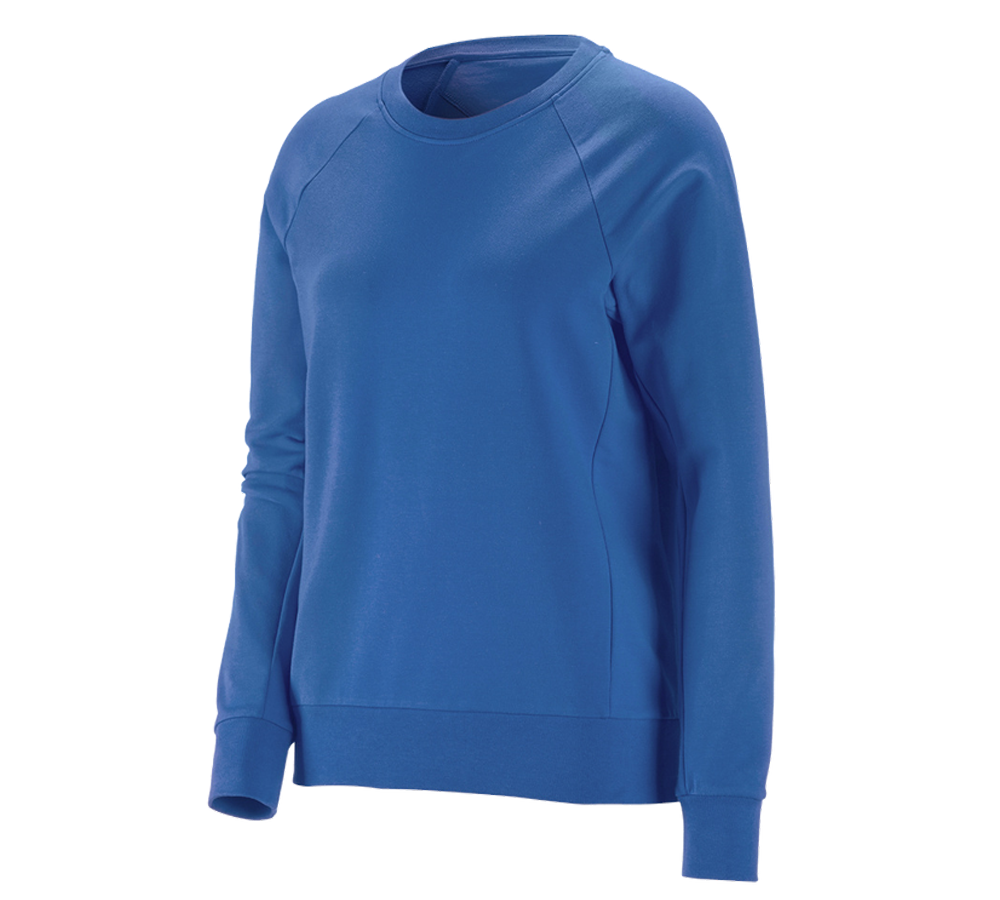 Primary image e.s. Sweatshirt cotton stretch, ladies' gentianblue