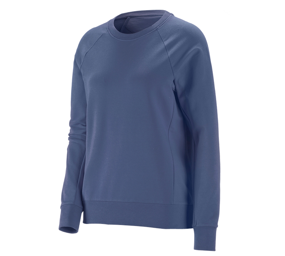 Primary image e.s. Sweatshirt cotton stretch, ladies' cobalt