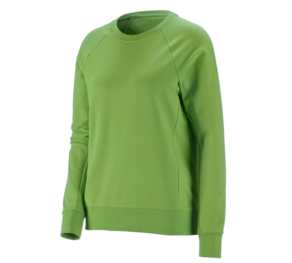 Primary image e.s. Sweatshirt cotton stretch, ladies' seagreen