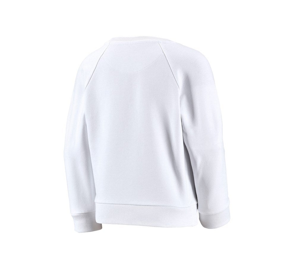Secondary image e.s. Sweatshirt cotton stretch, children's white