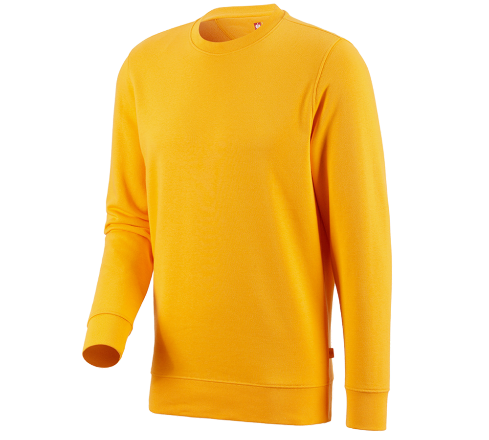 Primary image e.s. Sweatshirt poly cotton yellow