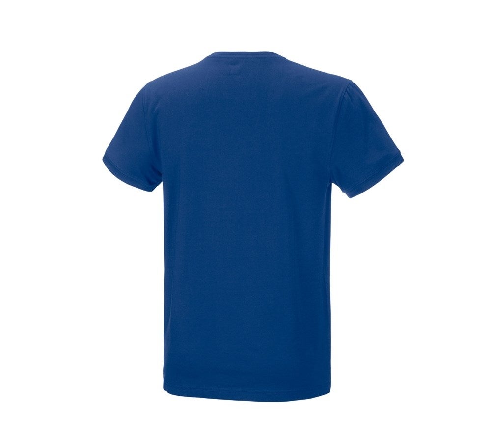 Secondary image e.s. T-shirt cotton stretch royal